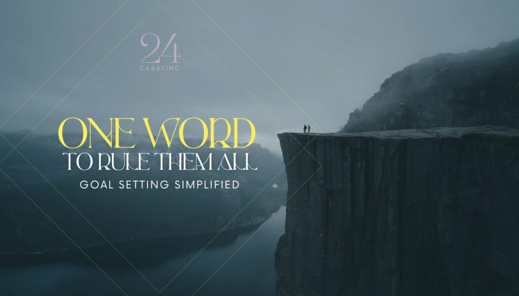 A Simple Framework to Set & Achieve Goals With One Word